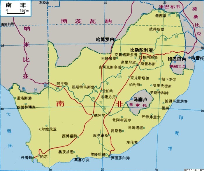 南非地图 南非地图