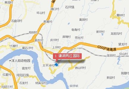 谦湖两江国际位置图 谦湖两江国际位置图