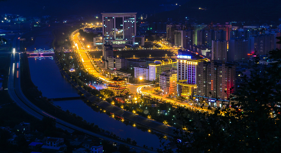 商洛夜景 商洛夜景