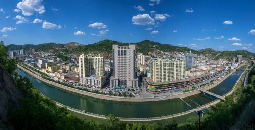 志丹县城全景 志丹县城全景