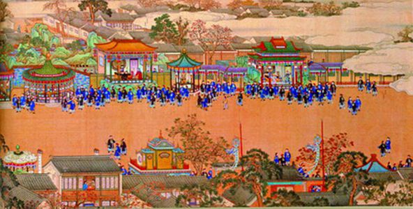 清高宗为皇太后庆寿时豪华的演剧场景 清高宗为皇太后庆寿时豪华的演剧场景