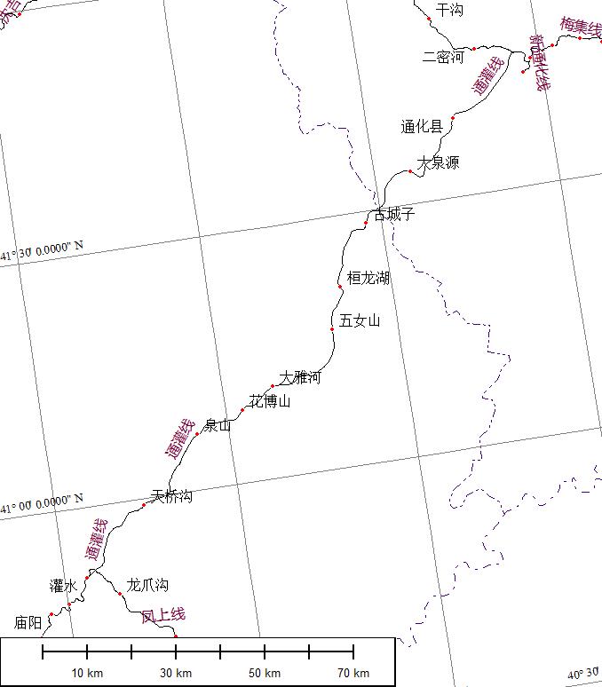 通灌铁路站点图 通灌铁路站点图