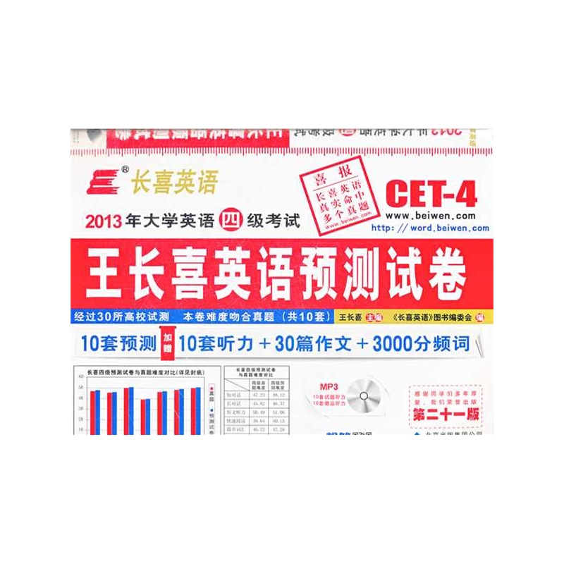 大学英语四级考试王长喜英语预测试卷(第三版) 大学英语四级考试王长喜英语预测试卷(第三版)