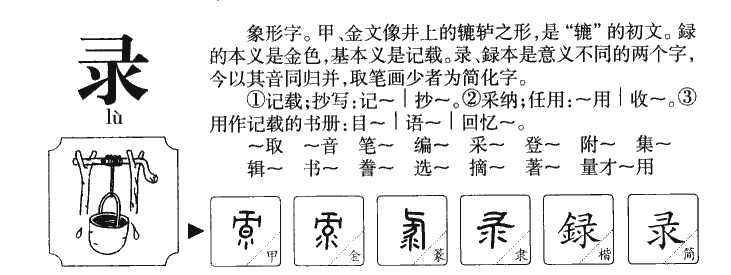 录 录