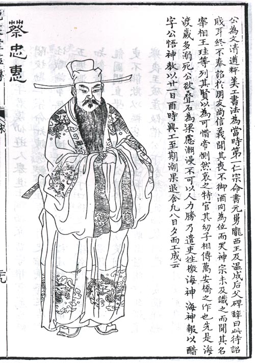 蔡襄题跋像 蔡襄题跋像