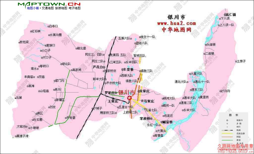 银川地图 银川地图