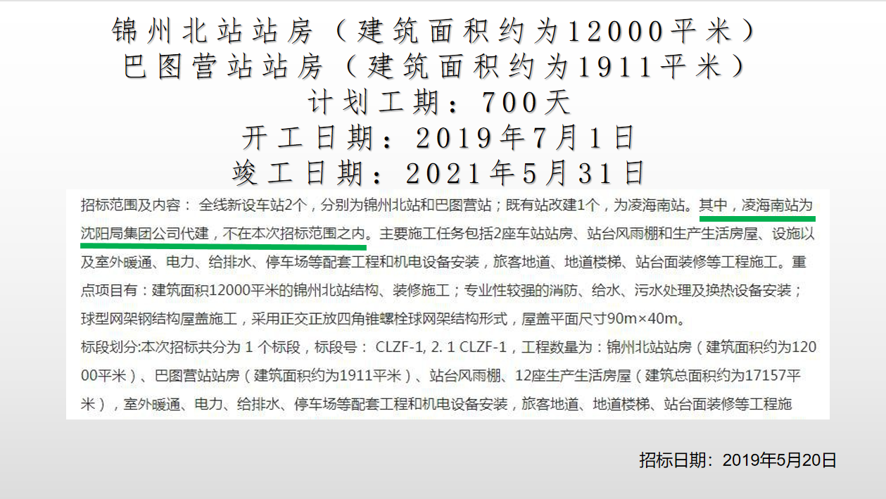 锦州北站站房招标 锦州北站站房招标