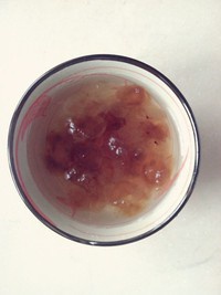 雪莲子桃胶羹