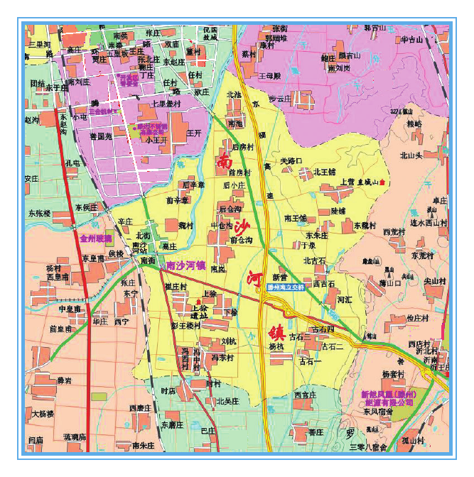 南沙河镇地图 南沙河镇地图