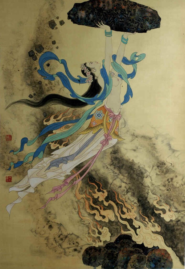 女娲补天(绘画) 女娲补天(绘画)