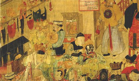 清代时期的昆班后台 清代时期的昆班后台