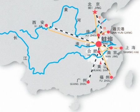 蚌埠区位 蚌埠区位