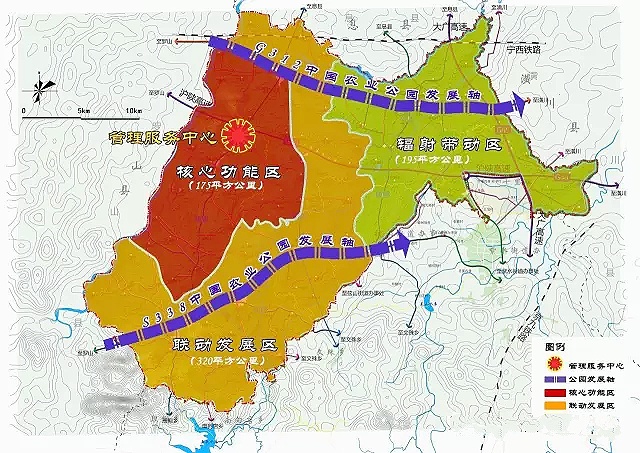 仙居国家农业公园功能区划分 仙居国家农业公园功能区划分
