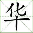 华(汉语汉字) 华(汉语汉字)