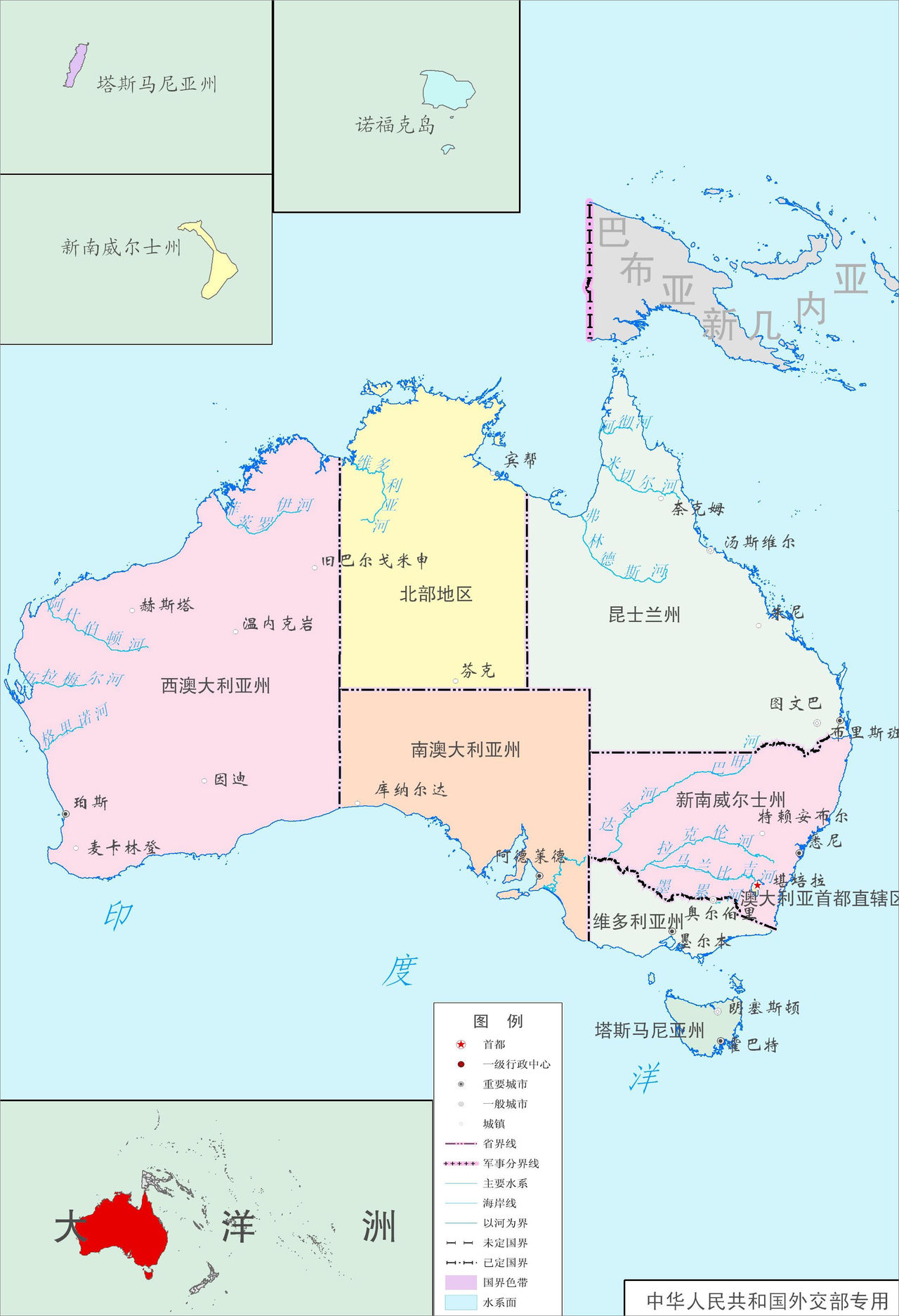 澳大利亚地图 澳大利亚地图