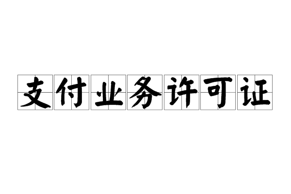 支付业务许可证 支付业务许可证