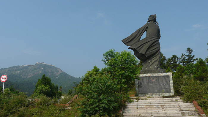 白兆山李白塑像 白兆山李白塑像