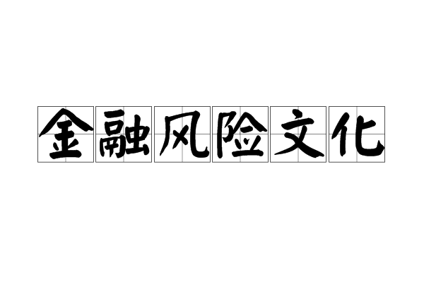 金融风险文化