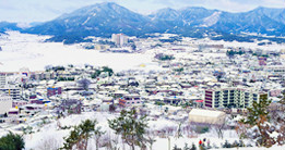 白雪覆盖的固城邑全景 白雪覆盖的固城邑全景