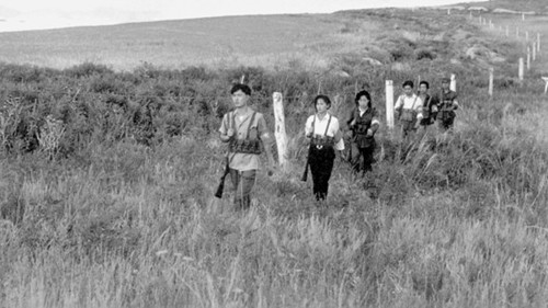 中国民兵在中苏边界巡逻 中国民兵在中苏边界巡逻
