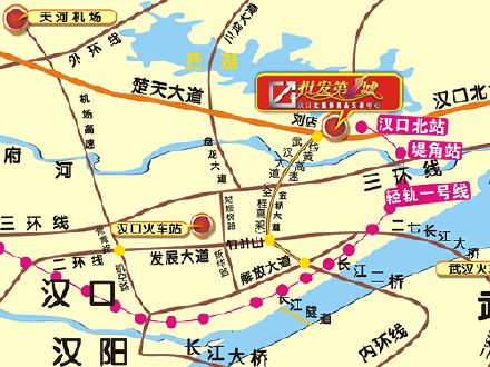 汉口北国际商品交易中心位置图 汉口北国际商品交易中心位置图