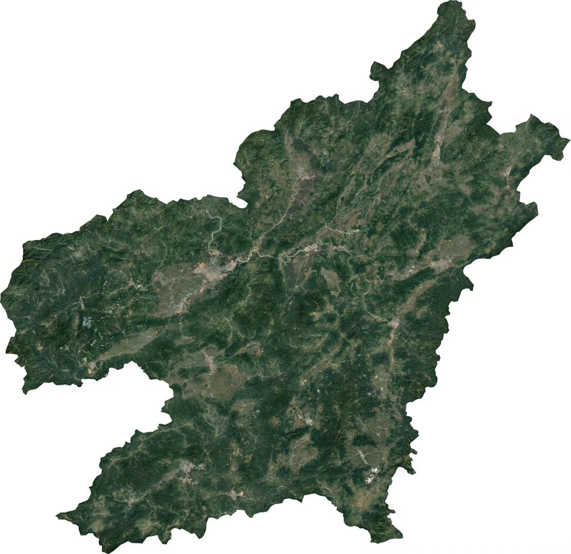 赣南地形图 赣南地形图