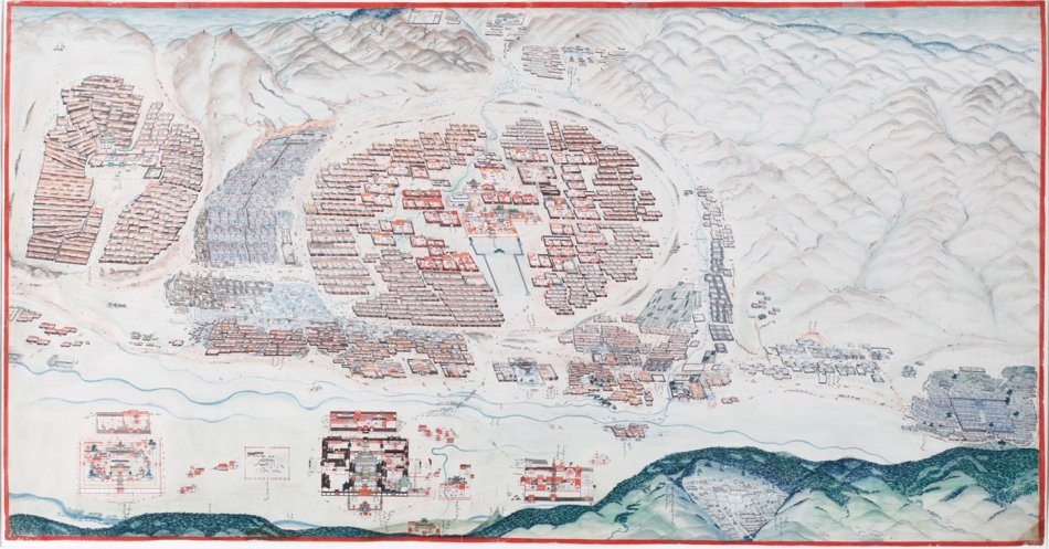 1919年时的库伦城地图 1919年时的库伦城地图