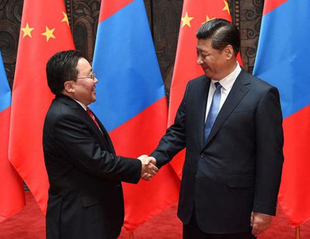 与蒙古国总统会晤 与蒙古国总统会晤