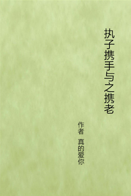 执子携手与之携老 执子携手与之携老