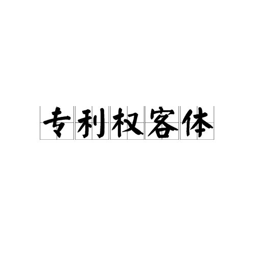 专利权客体 专利权客体