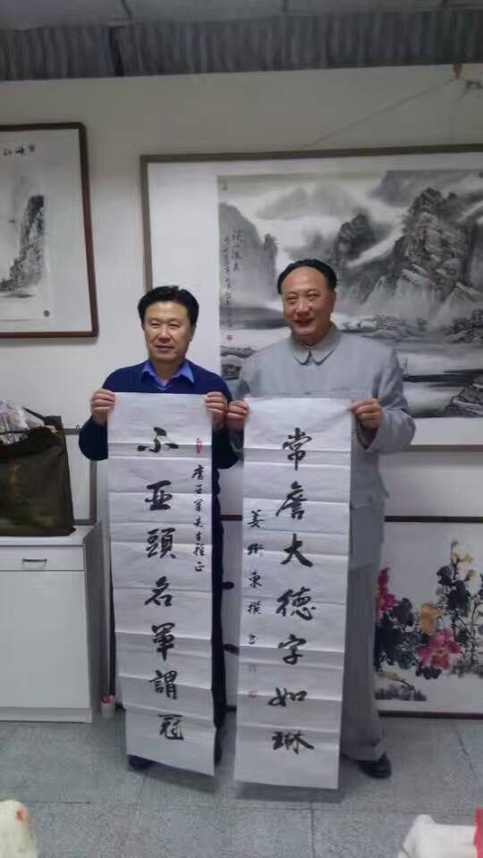 与特型演员毛主席扮演者赵国良老师 与特型演员毛主席扮演者赵国良老师