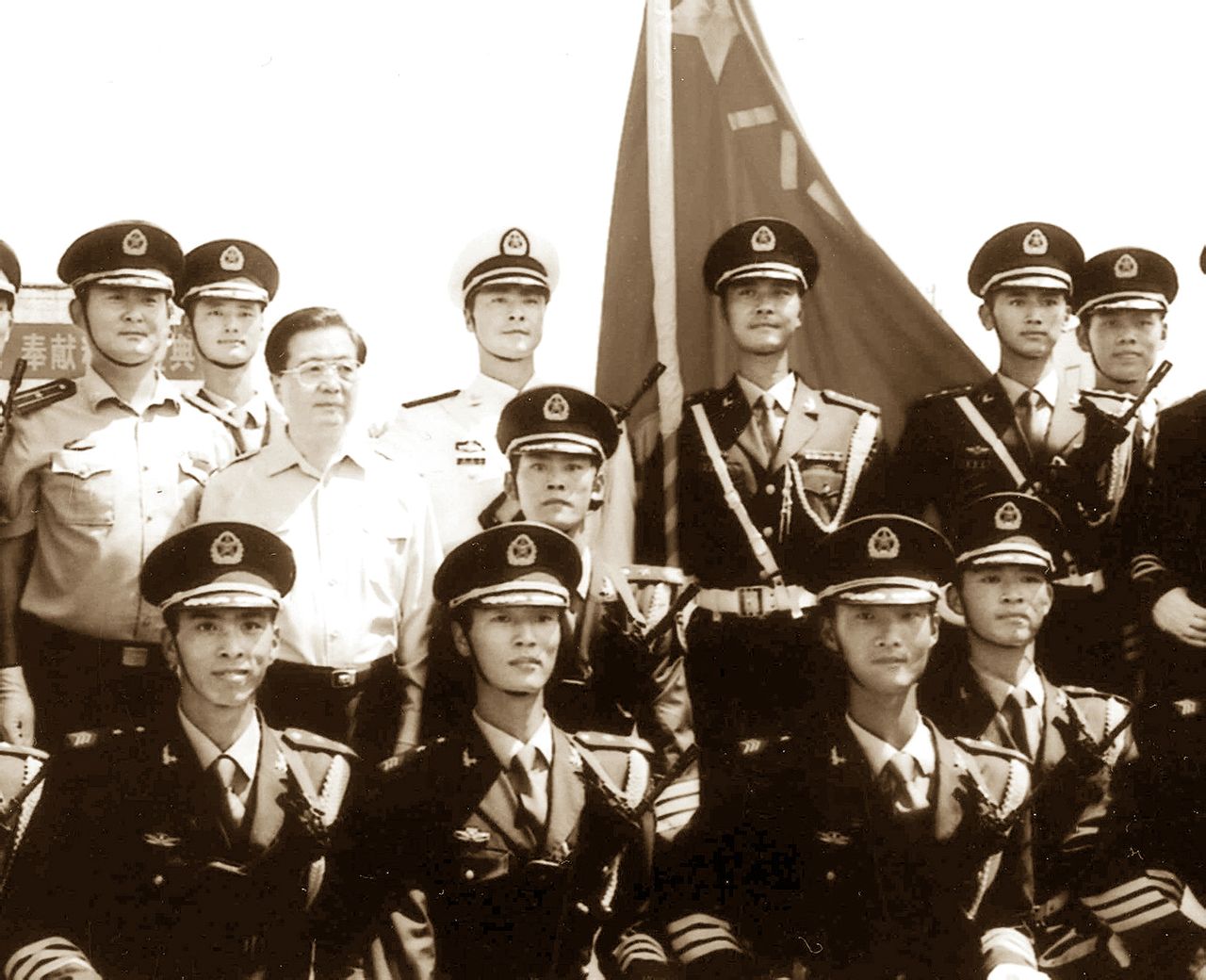 与胡主席在一起 与胡主席在一起