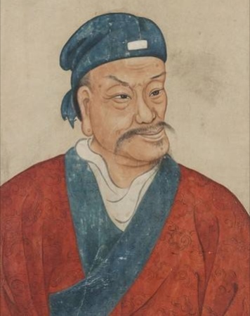 清代龙形朱元璋画像