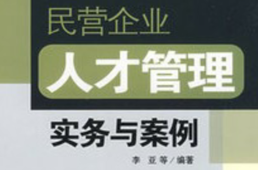 民营企业人才管理实务与案例 民营企业人才管理实务与案例
