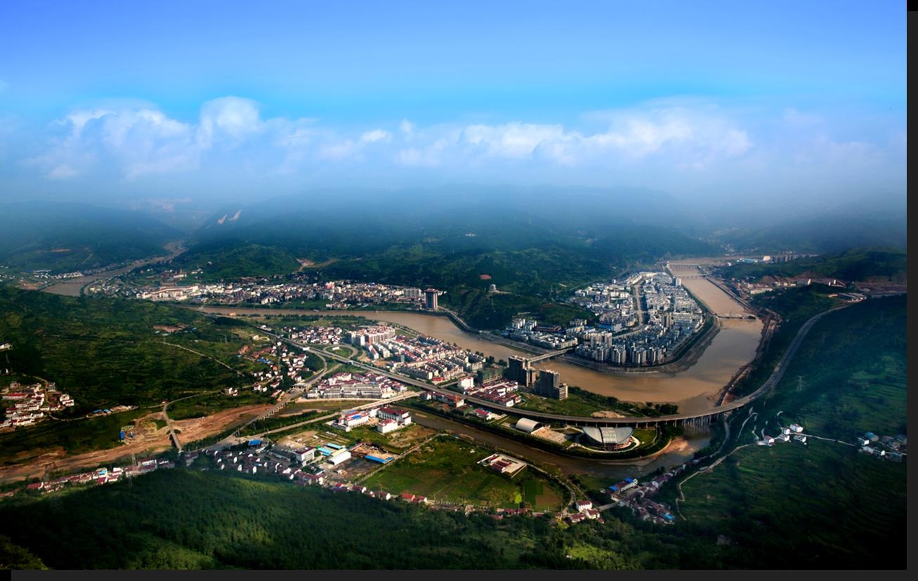 剑阁县城主城区鸟瞰 剑阁县城主城区鸟瞰