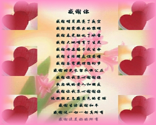 我衷心的谢谢你 我衷心的谢谢你
