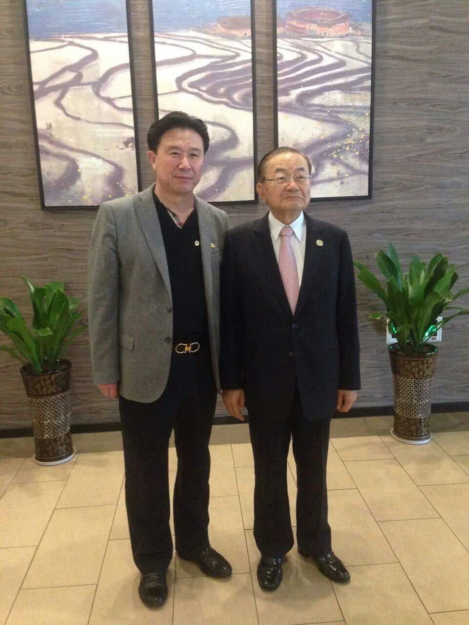 与台湾国民党秘书长荣誉副主席詹春柏先生 与台湾国民党秘书长荣誉副主席詹春柏先生