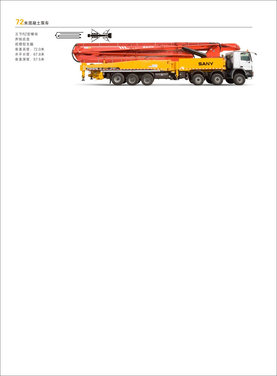 三一72米泵车 三一72米泵车