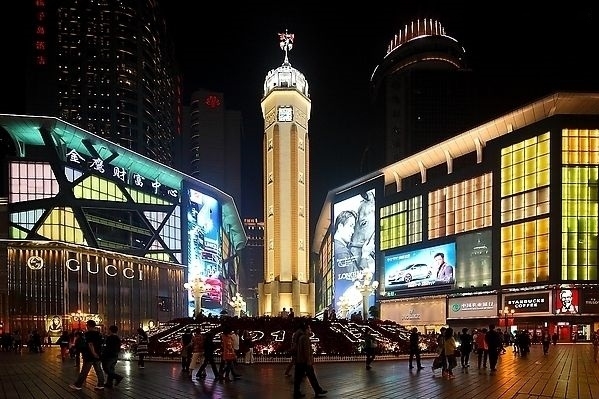 解放碑夜景 解放碑夜景