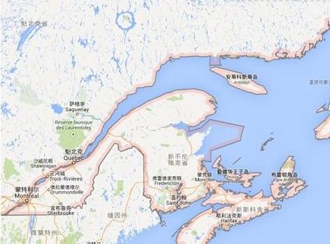 圣劳伦斯湾位置 圣劳伦斯湾位置
