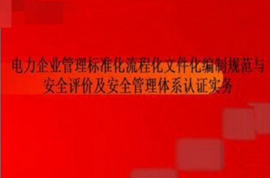 档案化编制规範与安全评价及安全管理体系认证实务 档案化编制规範与安全评价及安全管理体系认证实务