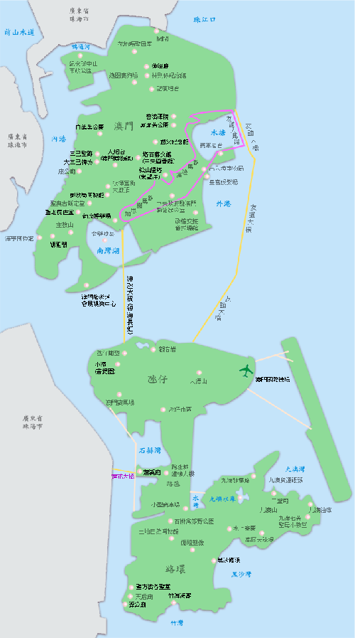 澳门地貌 澳门地貌