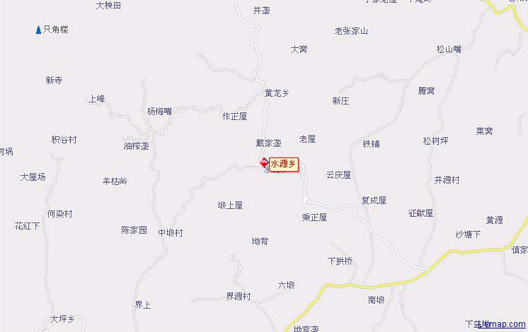 九江市修水县水源乡地图 九江市修水县水源乡地图