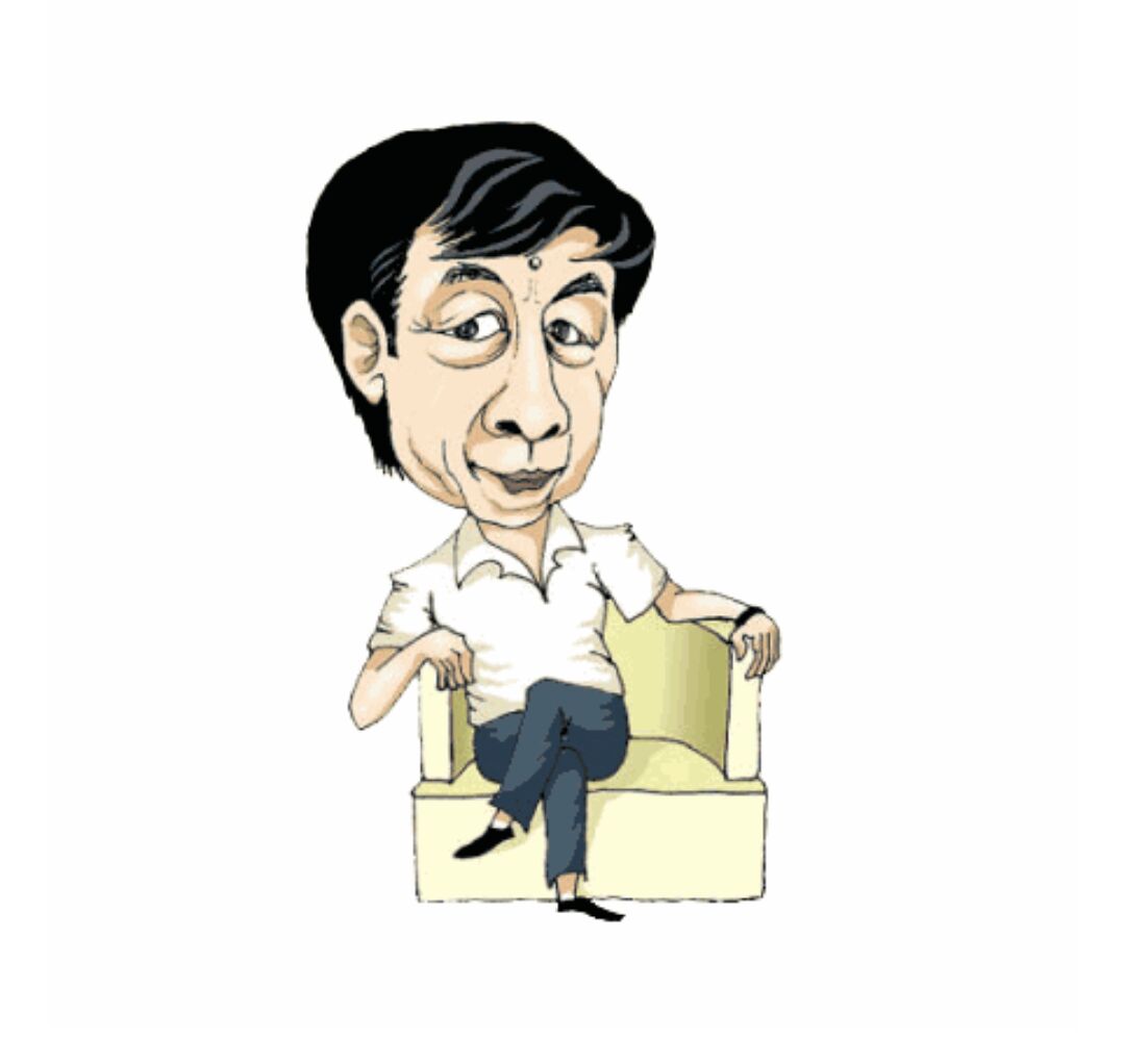 易中天先生漫画像 易中天先生漫画像