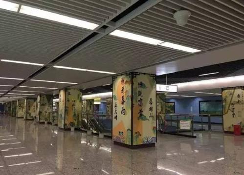轨道6号线五里店站“巴山渝水”文化艺术 轨道6号线五里店站“巴山渝水”文化艺术
