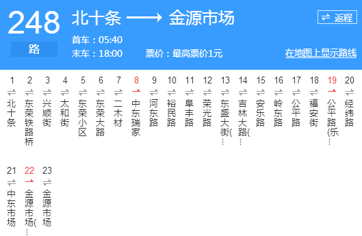 长春公交248路 长春公交248路