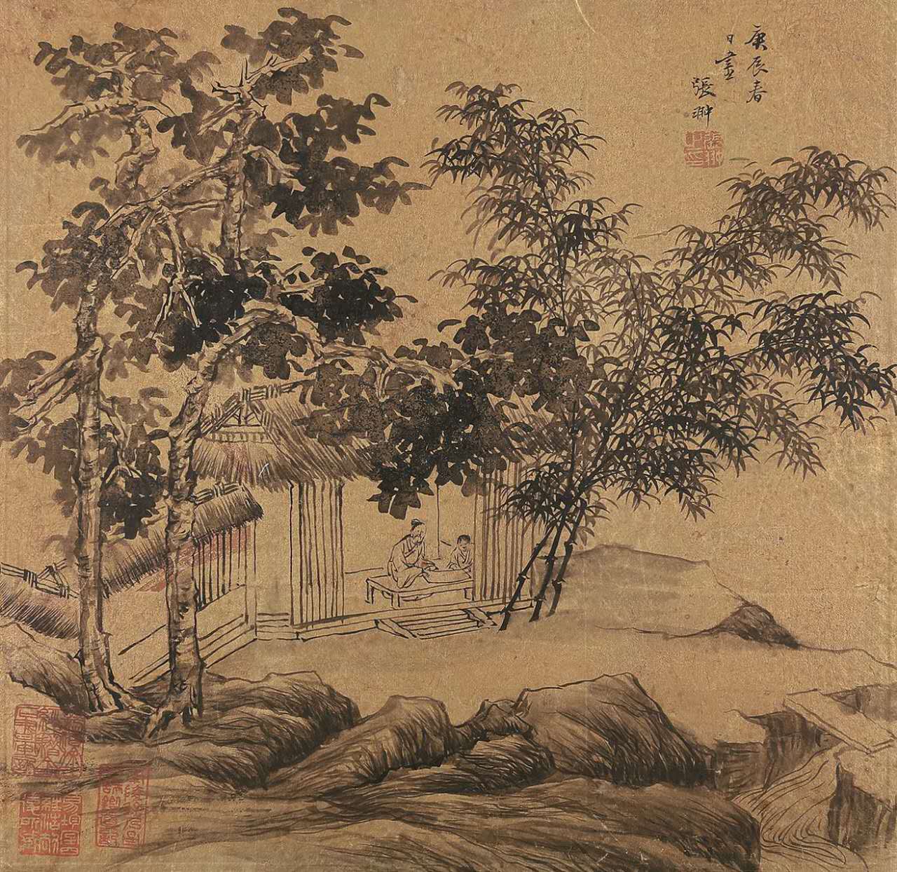 张翀《庚辰春景》 张翀《庚辰春景》