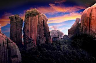 龟峰奇景——夕阳西下 龟峰奇景——夕阳西下