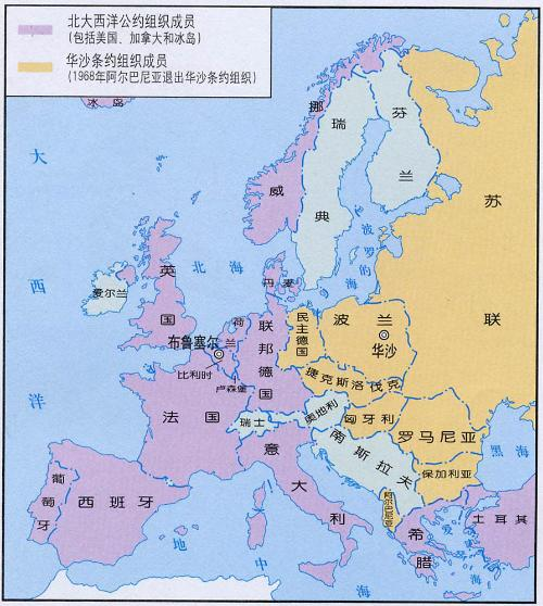 西德在欧洲的地理位置 西德在欧洲的地理位置