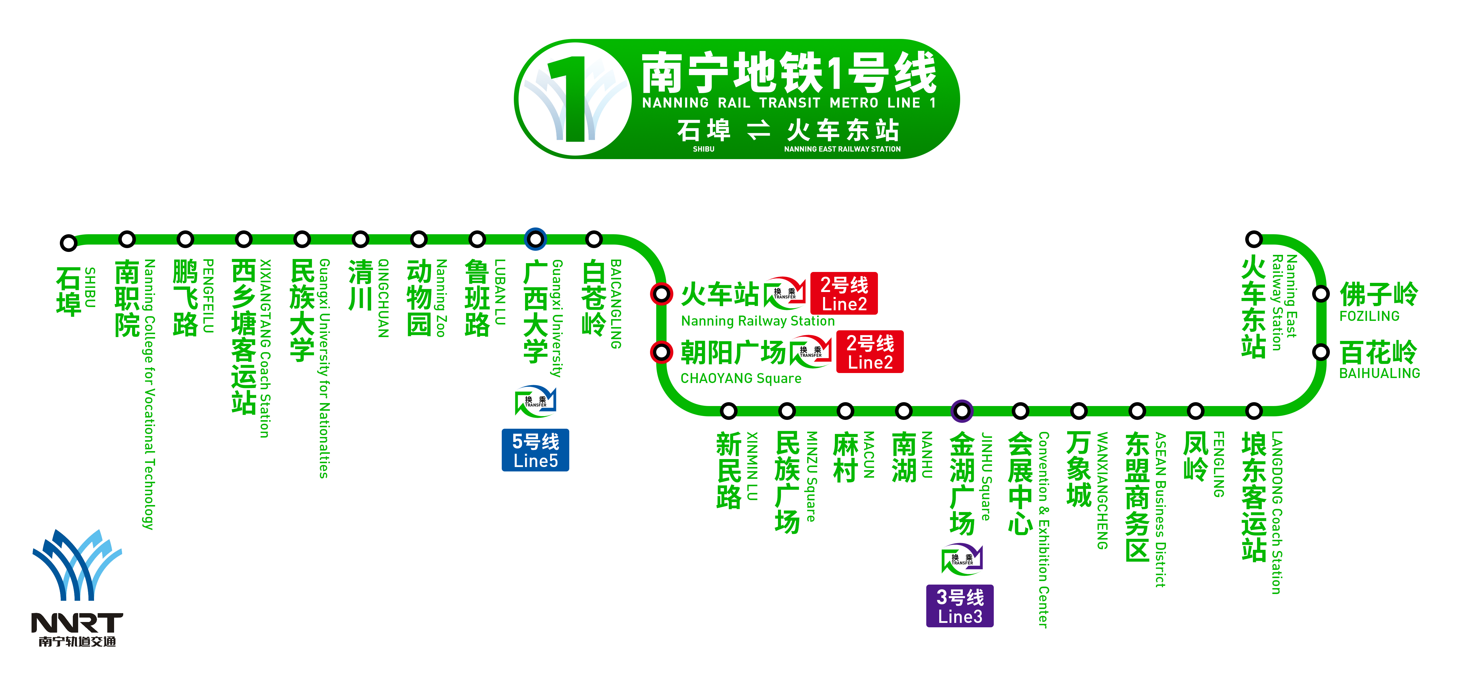 1号线中英站名及换乘 1号线中英站名及换乘